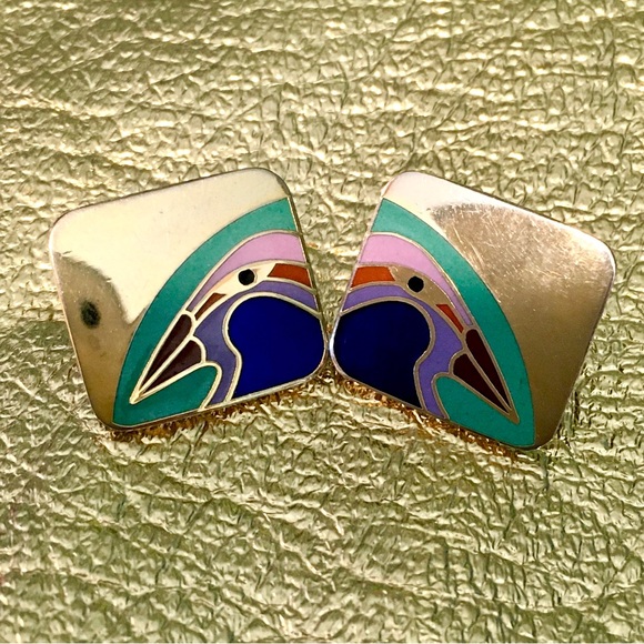 Laurel Burch Jewelry - Vintage Laurel Burch Earrings & VTG Gold Purse